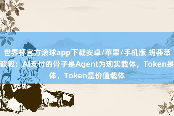 世界杯官方滚球app下载安卓/苹果/手机版 蚂荟萃团CEO韩歆毅：AI支付的骨子是Agent为现实载体，Token是价值载体