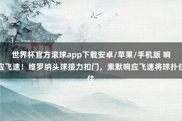 世界杯官方滚球app下载安卓/苹果/手机版 响应飞速！维罗纳头球接力扣门，索默响应飞速将球扑住