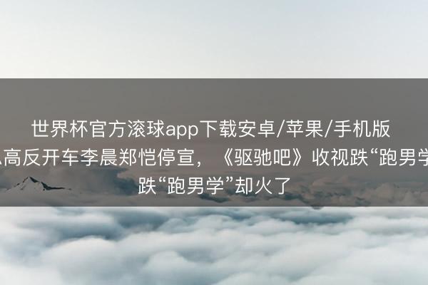 世界杯官方滚球app下载安卓/苹果/手机版 沙溢强忍高反开车李晨郑恺停宣，《驱驰吧》收视跌“跑男学”却火了